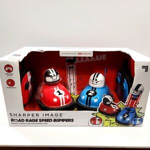 Sharper Image Road Rage Speed Bumpers Remote Control Ejecting Bumper Cars NEW